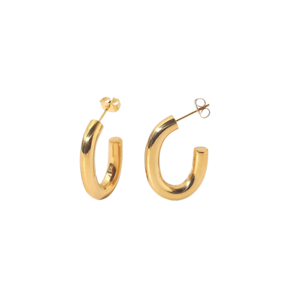 Chunky U Hoops Earrings