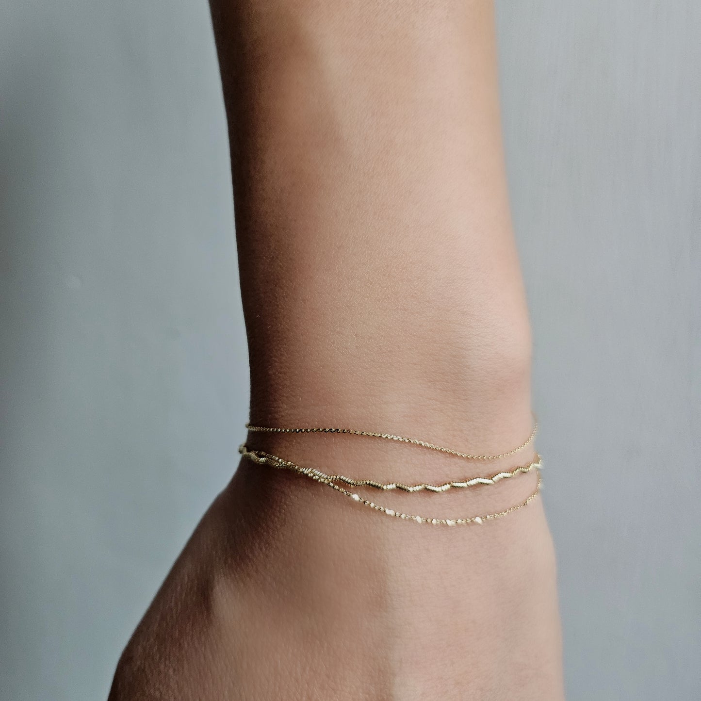 Dainty Triple Twist Bracelet