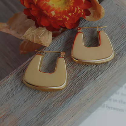 Hollow Square Earrings