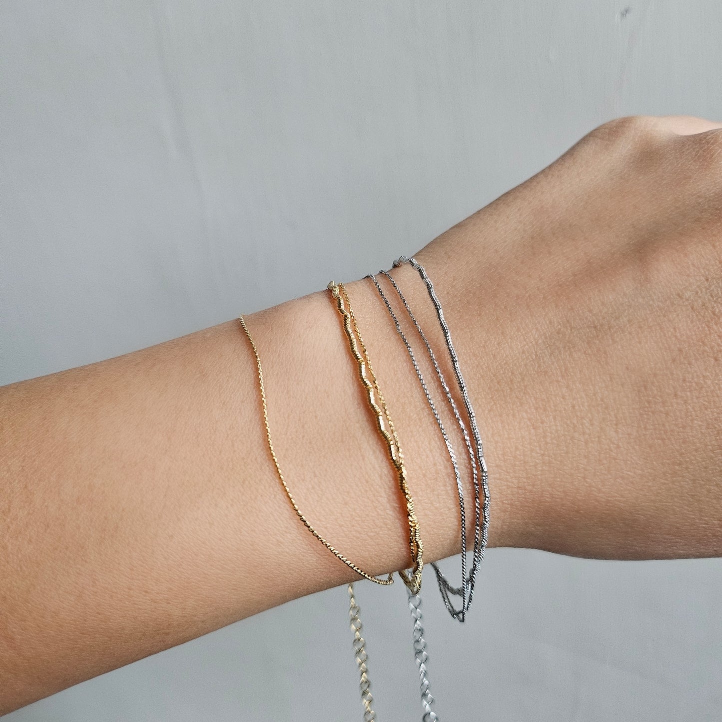 Dainty Triple Twist Bracelet