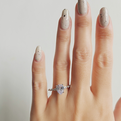 Eternity Sparkle Pear Ring