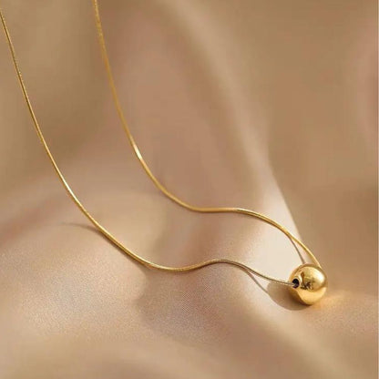 Gold Orb Necklace