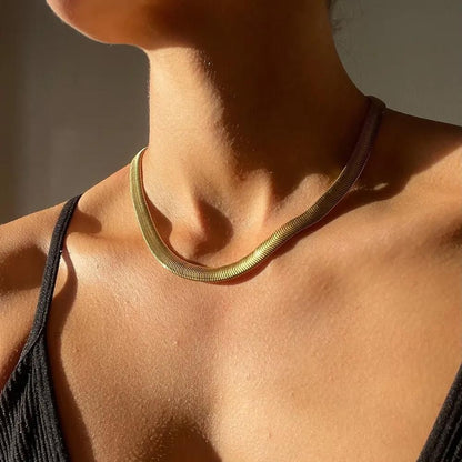 Serpentine Chunk Necklace