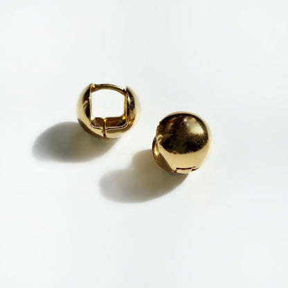 Golden Sphere Earrings